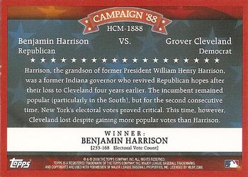 2008 Topps - Historical Campaign Match-Ups #HCM-1888 Benjamin Harrison / Grover Cleveland Back