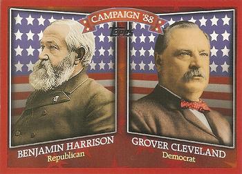 2008 Topps - Historical Campaign Match-Ups #HCM-1888 Benjamin Harrison / Grover Cleveland Front