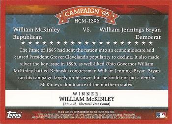2008 Topps - Historical Campaign Match-Ups #HCM-1896 William McKinley / William Jennings Bryan Back