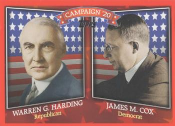 2008 Topps - Historical Campaign Match-Ups #HCM-1920 Warren G. Harding / James M. Cox Front