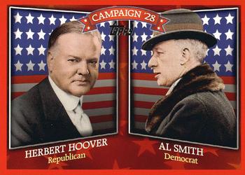 2008 Topps - Historical Campaign Match-Ups #HCM-1928 Herbert Hoover / Al Smith Front