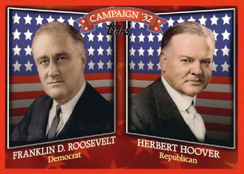 2008 Topps - Historical Campaign Match-Ups #HCM-1932 Franklin D. Roosevelt / Herbert Hoover Front