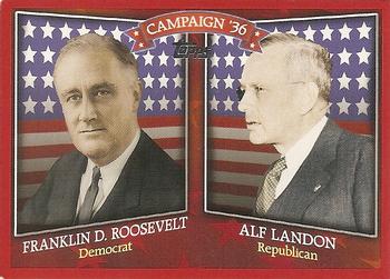 2008 Topps - Historical Campaign Match-Ups #HCM-1936 Franklin D. Roosevelt / Alf Landon Front