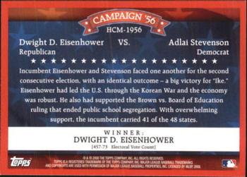 2008 Topps - Historical Campaign Match-Ups #HCM-1956 Dwight D. Eisenhower / Adlai Stevenson Back