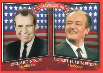 2008 Topps - Historical Campaign Match-Ups #HCM-1968 Richard Nixon / Hubert H. Humphrey Front