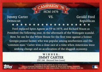 2008 Topps - Historical Campaign Match-Ups #HCM-1976 Jimmy Carter / Gerald Ford Back