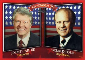 2008 Topps - Historical Campaign Match-Ups #HCM-1976 Jimmy Carter / Gerald Ford Front
