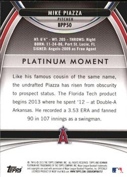 2013 Bowman Platinum - Prospects #BPP50 Mike Piazza Back
