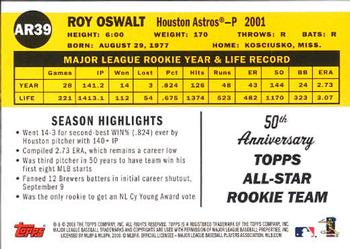 2008 Topps - All-Rookie Team 50th Anniversary #AR39 Roy Oswalt Back