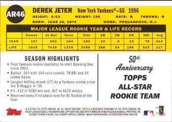 2008 Topps - All-Rookie Team 50th Anniversary #AR46 Derek Jeter Back