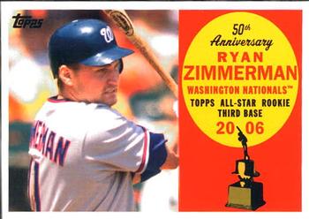 2008 Topps - All-Rookie Team 50th Anniversary #AR52 Ryan Zimmerman Front