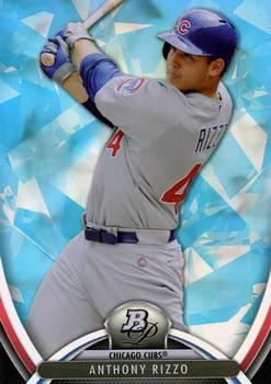 2013 Bowman Platinum - Sapphire #18 Anthony Rizzo Front