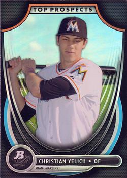2013 Bowman Platinum - Top Prospects #TP-CY Christian Yelich Front