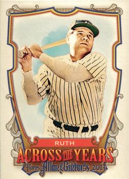 2013 Topps Allen & Ginter - Across the Years #ATY-BRT Babe Ruth Front
