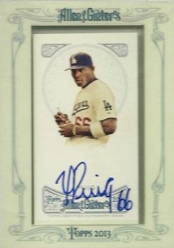 2013 Topps Allen & Ginter - Autographs #AGA-YP Yasiel Puig Front