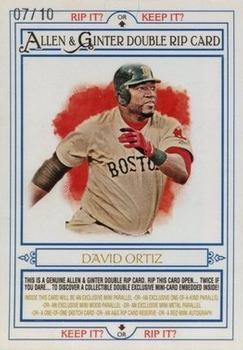 2013 Topps Allen & Ginter - Double Rip Cards #RIP-111 Alex Rodriguez / David Ortiz Front