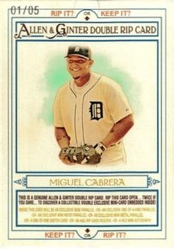 2013 Topps Allen & Ginter - Double Rip Cards #RIP-112 Prince Fielder / Miguel Cabrera Front