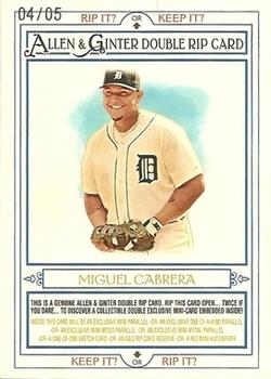 2013 Topps Allen & Ginter - Double Rip Cards #RIP-113 Mike Trout / Miguel Cabrera Front
