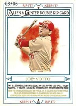 2013 Topps Allen & Ginter - Double Rip Cards #RIP-126 Joey Votto / Johnny Bench Front
