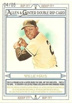 2013 Topps Allen & Ginter - Double Rip Cards #RIP-147 Willie McCovey / Willie Mays Front