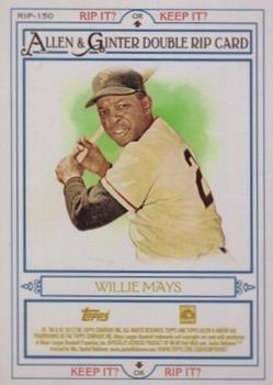2013 Topps Allen & Ginter - Double Rip Cards #RIP-150 Willie Mays / Jackie Robinson Back