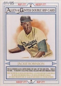 2013 Topps Allen & Ginter - Double Rip Cards #RIP-150 Willie Mays / Jackie Robinson Front