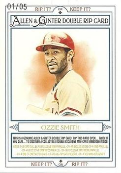 2013 Topps Allen & Ginter - Double Rip Cards #RIP-175 Bob Gibson / Ozzie Smith Front