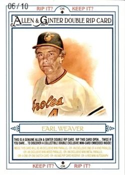 2013 Topps Allen & Ginter - Double Rip Cards #RIP-195 Sparky Anderson / Earl Weaver Front