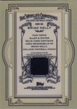 2013 Topps Allen & Ginter - Framed Mini Relics #NBR-BK Brian Kelly Back