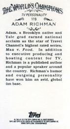 2013 Topps Allen & Ginter - Mini #119 Adam Richman Back