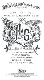 2013 Topps Allen & Ginter - Mini A & G Back #179 Bonnie Bernstein Back