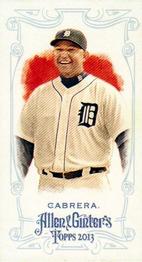 2013 Topps Allen & Ginter - Mini A & G Back #1 Miguel Cabrera Front