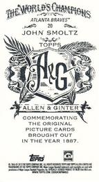 2013 Topps Allen & Ginter - Mini A & G Back #20 John Smoltz Back