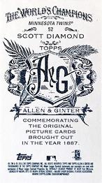 2013 Topps Allen & Ginter - Mini A & G Back #52 Scott Diamond Back