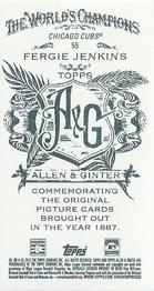2013 Topps Allen & Ginter - Mini A & G Back #55 Fergie Jenkins Back