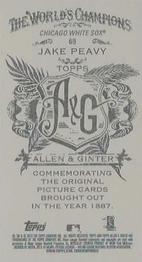 2013 Topps Allen & Ginter - Mini A & G Back #69 Jake Peavy Back
