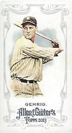 2013 Topps Allen & Ginter - Mini A & G Back #75 Lou Gehrig Front
