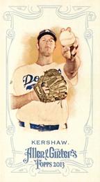 2013 Topps Allen & Ginter - Mini A & G Back #88 Clayton Kershaw Front