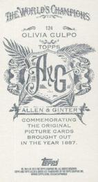 2013 Topps Allen & Ginter - Mini A & G Back #124 Olivia Culpo Back