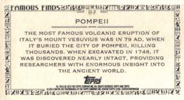 2013 Topps Allen & Ginter - Mini Famous Finds #FF-P Pompeii Back