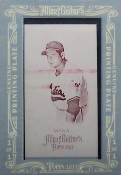 2013 Topps Allen & Ginter - Mini Framed Printing Plates Magenta #36 Early Wynn Front