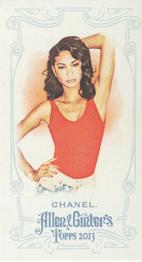 2013 Topps Allen & Ginter - Mini No Card Number #NNO Chanel Iman Front