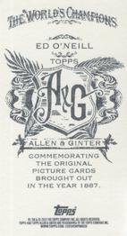 2013 Topps Allen & Ginter - Mini No Card Number #NNO Ed O'Neill Back