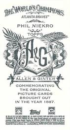 2013 Topps Allen & Ginter - Mini No Card Number #NNO Phil Niekro Back