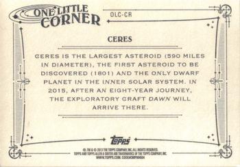 2013 Topps Allen & Ginter - One Little Corner #OLC-CR Ceres Back