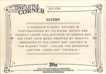 2013 Topps Allen & Ginter - One Little Corner #OLC-STN Saturn Back