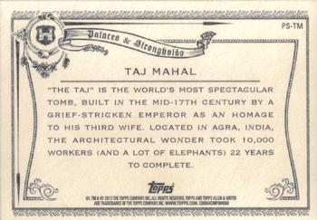 2013 Topps Allen & Ginter - Palaces and Strongholds #PS-TM Taj Mahal Back