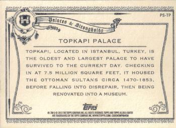 2013 Topps Allen & Ginter - Palaces and Strongholds #PS-TP Topkapi Palace Back