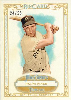 2013 Topps Allen & Ginter - Rip Cards #RIP-4 Ralph Kiner Front