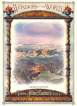2013 Topps Allen & Ginter - Wonders of the World Cabinets #WOW-15 Grand Canyon Front